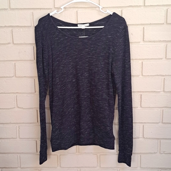 Threads 4 Thoughts Navy Blue/Black Cut Out Back Sweater Top. Size Small NWT - Picture 9 of 9